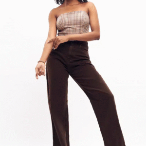 Women’s Dark Brown Straight Jeans